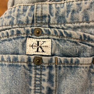 Calvin Klein Light Wash Overalls